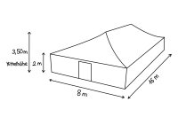 Namiot wielofunkcyjny GPXL 8 x 16 m