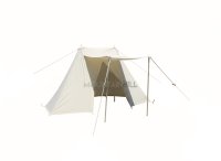 Namiot saksoński 2x4 m naturalny