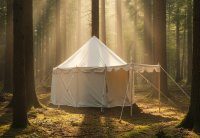 Namiot landsknechta Burckhardt 170 - czerwono-naturalny