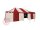 Namiot rycerski 5x9 Marquard czerwono-naturalny