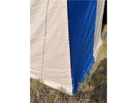 namiot rycerski 4x6 Herbort niebiesko-naturalny