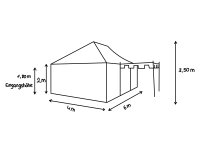 namiot rycerski 4x6 Herbort niebiesko-naturalny