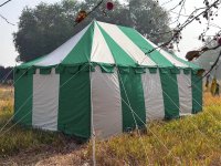 namiot rycerski 4x6 Herbort zielono-naturalny