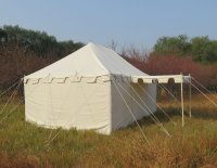 namiot rycerski 4x6 Herbort naturalny