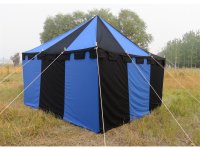 namiot rycerski 4x4 - Wolfram niebiesko-czarny