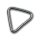 Pierścień trójkątny, 6 x 50 mm, stal nierdzewna