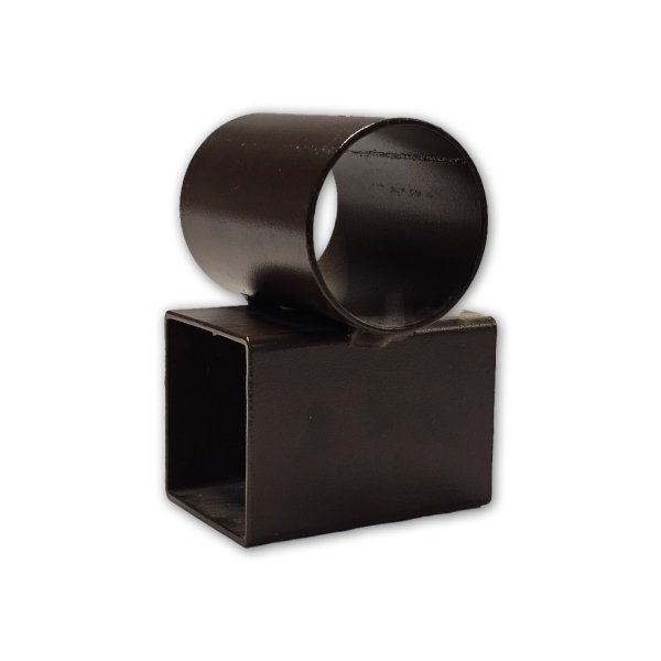 Łącznik krzyżowy okrągły-kwadratowy - 55 mm x Ø 55 mm