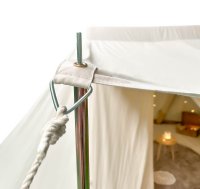 Blowee namiot saksoński 4x6 m, naturalny z podłogą (zdejmowaną)