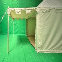 Blowee namiot rycerski 3x4, naturalny z podłogą (przyszytą na stałe)