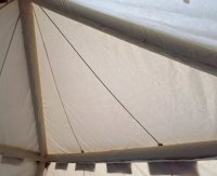 Blowee namiot rycerski 4x4, naturalny z podłogą (zdejmowaną)