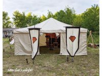 Namiot wielofunkcyjny GPS 5 x 5 m naturalny