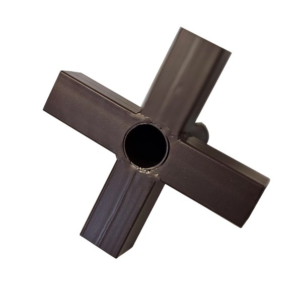 Łącznik krzyżowy 54x54 mm z przelotem Ø 55 mm