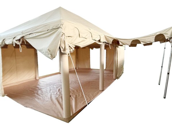 Namiot rycerski blowee 4x6, naturalny z podłogą (demontowalną)
