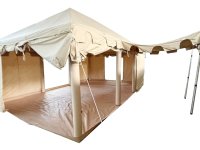 Namiot rycerski blowee 4x6, naturalny z podłogą...