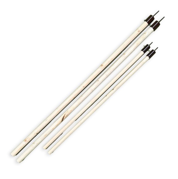 Zestaw drewnianych słupków do namiotu saskiego 2x4